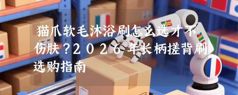 猫爪软毛沐浴刷怎么选才不伤肤？2026年长柄搓背刷选购指南