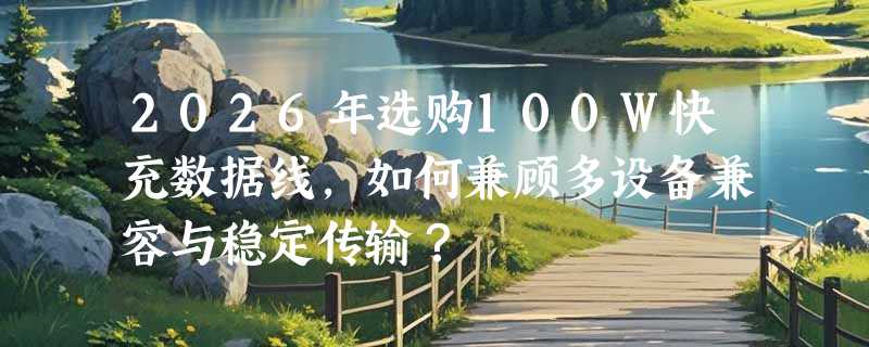 2026年选购100W快充数据线，如何兼顾多设备兼容与稳定传输？