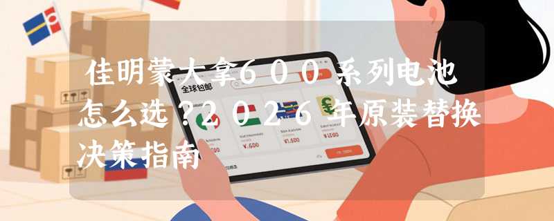 佳明蒙大拿600系列电池怎么选？2026年原装替换决策指南