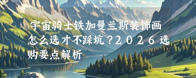 宇宙骑士铁加曼兰斯装饰画怎么选才不踩坑？2026选购要点解析