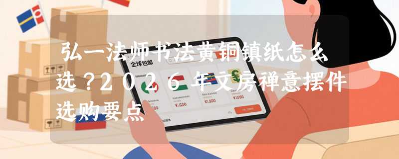 弘一法师书法黄铜镇纸怎么选？2026年文房禅意摆件选购要点