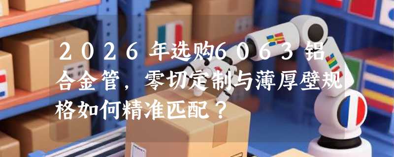 2026年选购6063铝合金管，零切定制与薄厚壁规格如何精准匹配？