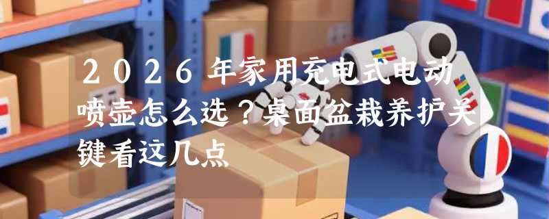 2026年家用充电式电动喷壶怎么选？桌面盆栽养护关键看这几点