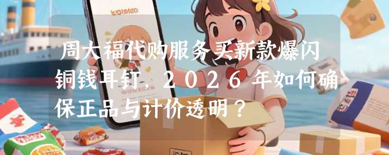周大福代购服务买新款爆闪铜钱耳钉，2026年如何确保正品与计价透明？