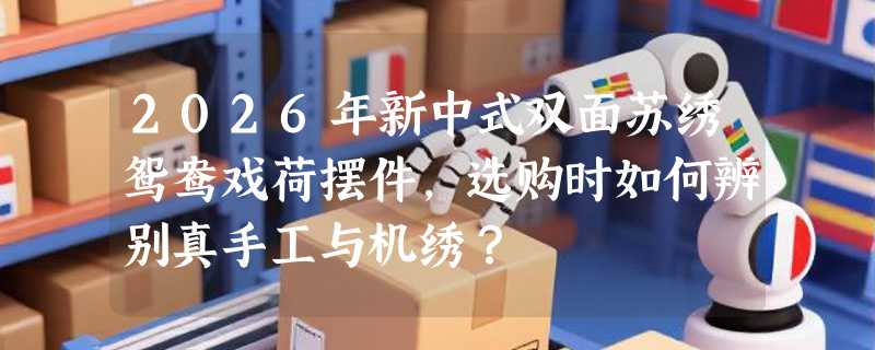 2026年新中式双面苏绣鸳鸯戏荷摆件，选购时如何辨别真手工与机绣？