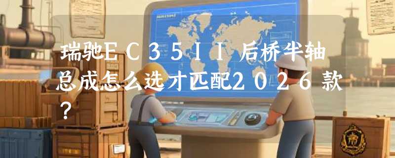 瑞驰EC35II后桥半轴总成怎么选才匹配2026款？