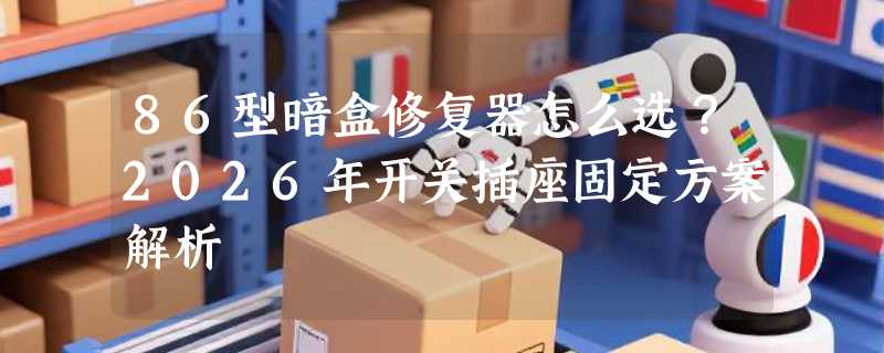 86型暗盒修复器怎么选？2026年开关插座固定方案解析