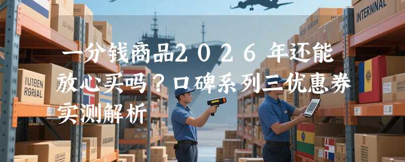 一分钱商品2026年还能放心买吗？口碑系列三优惠券实测解析