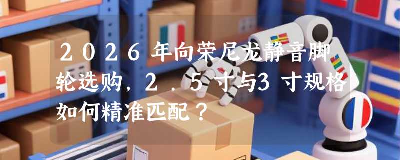 2026年向荣尼龙静音脚轮选购，2.5寸与3寸规格如何精准匹配？