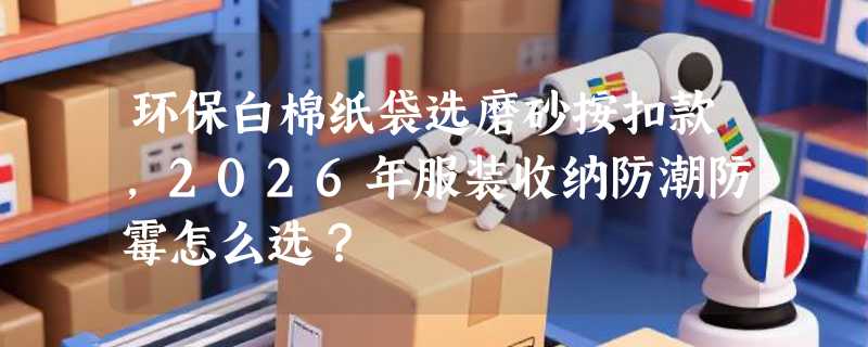 环保白棉纸袋选磨砂按扣款，2026年服装收纳防潮防霉怎么选？