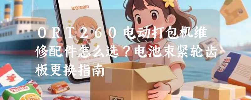 ORT260电动打包机维修配件怎么选？电池束紧轮齿板更换指南
