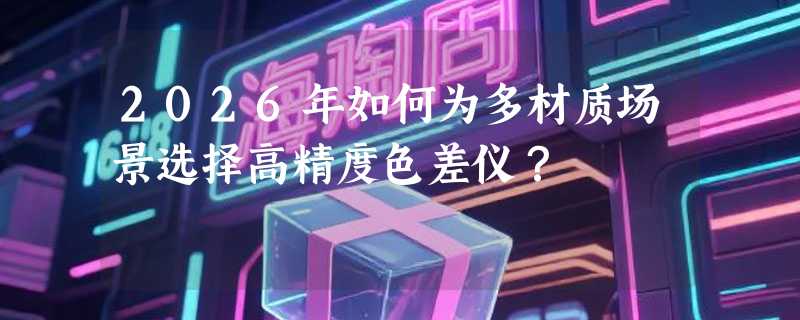 2026年如何为多材质场景选择高精度色差仪？