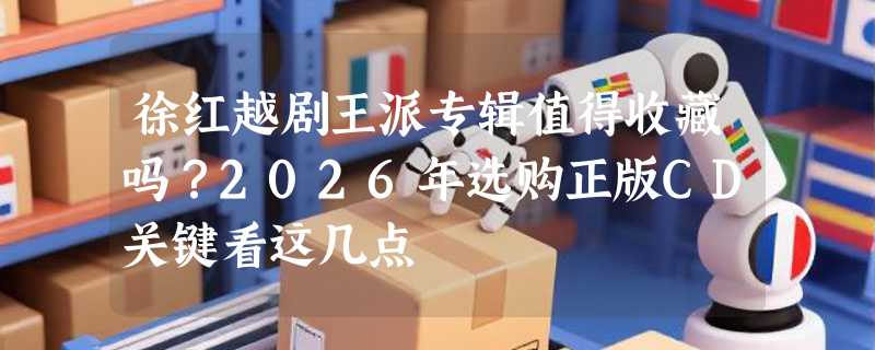 徐红越剧王派专辑值得收藏吗？2026年选购正版CD关键看这几点