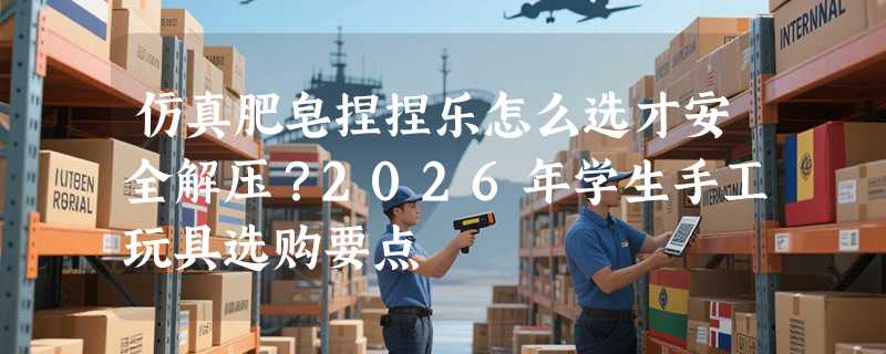 仿真肥皂捏捏乐怎么选才安全解压？2026年学生手工玩具选购要点