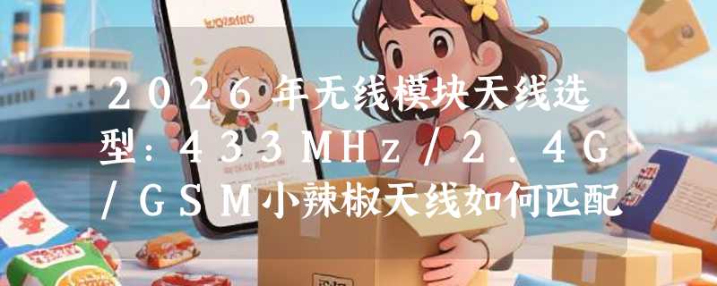 2026年无线模块天线选型：433MHz/2.4G/GSM小辣椒天线如何匹配SMA弯头接口？