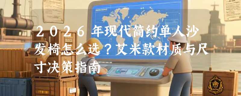 2026年现代简约单人沙发椅怎么选？艾米款材质与尺寸决策指南