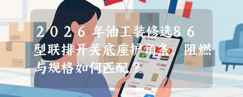 2026年油工装修选86型联排开关底座护角条，阻燃与规格如何匹配？