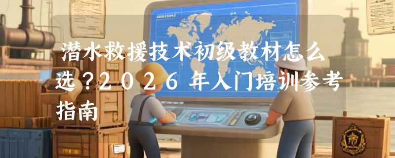 潜水救援技术初级教材怎么选？2026年入门培训参考指南