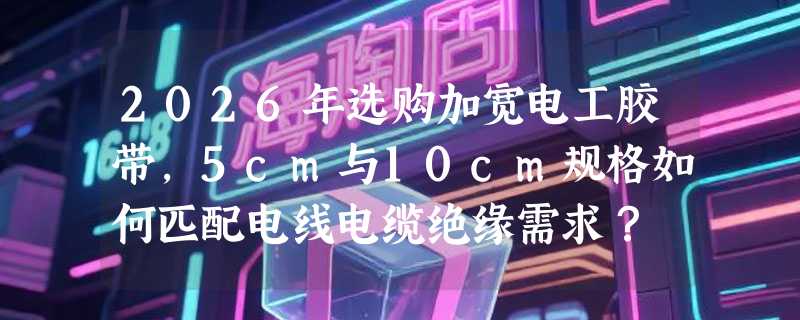 2026年选购加宽电工胶带，5cm与10cm规格如何匹配电线电缆绝缘需求？