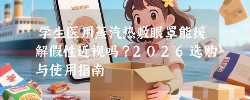 学生医用蒸汽热敷眼罩能缓解假性近视吗？2026选购与使用指南