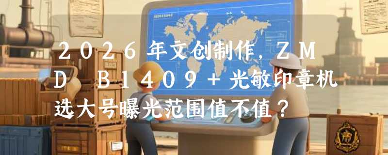 2026年文创制作，ZMD B1409+光敏印章机选大号曝光范围值不值？