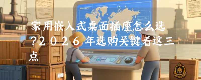 家用嵌入式桌面插座怎么选？2026年选购关键看这三点