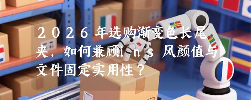 2026年选购渐变色长尾夹，如何兼顾ins风颜值与文件固定实用性？