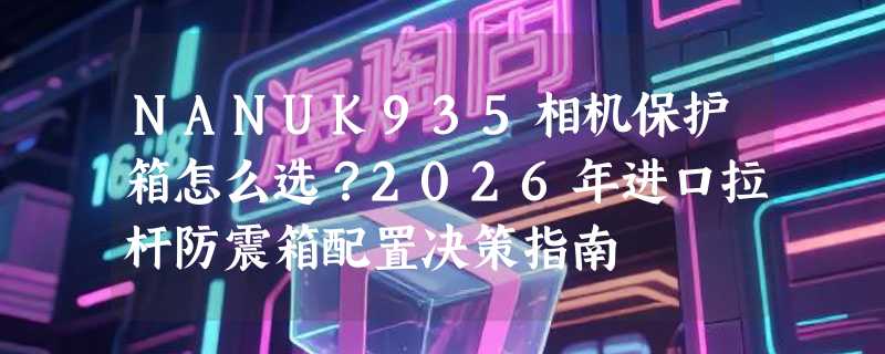 NANUK935相机保护箱怎么选？2026年进口拉杆防震箱配置决策指南