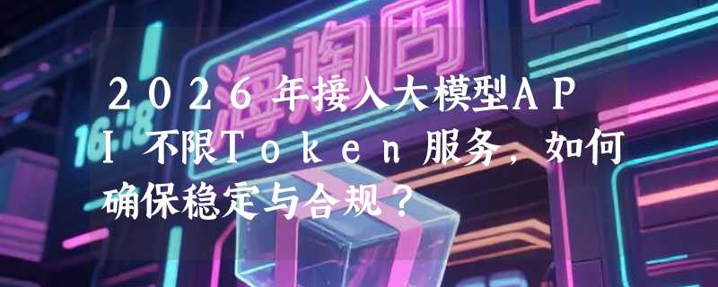 2026年接入大模型API不限Token服务，如何确保稳定与合规？
