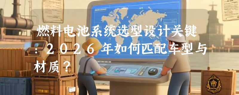 燃料电池系统选型设计关键：2026年如何匹配车型与材质？