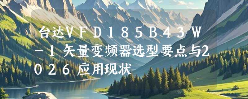 台达VFD185B43W-1矢量变频器选型要点与2026应用现状