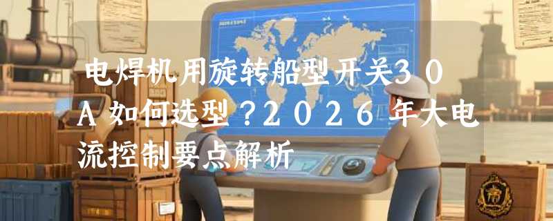 电焊机用旋转船型开关30A如何选型？2026年大电流控制要点解析