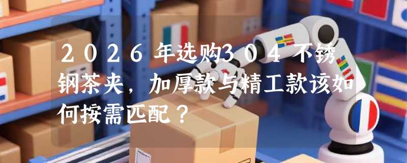 2026年选购304不锈钢茶夹，加厚款与精工款该如何按需匹配？