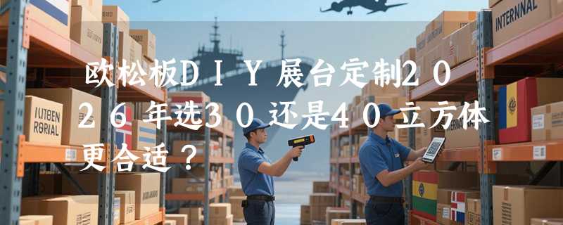 欧松板DIY展台定制2026年选30还是40立方体更合适？