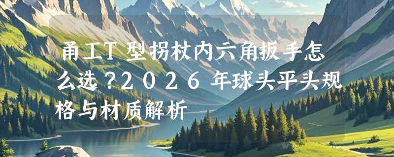 甬工T型拐杖内六角扳手怎么选？2026年球头平头规格与材质解析