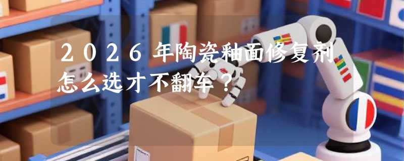 2026年陶瓷釉面修复剂怎么选才不翻车？