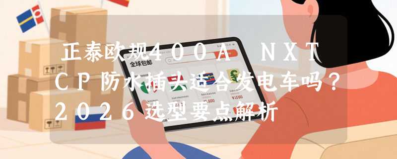 正泰欧规400A NXTCP防水插头适合发电车吗？2026选型要点解析