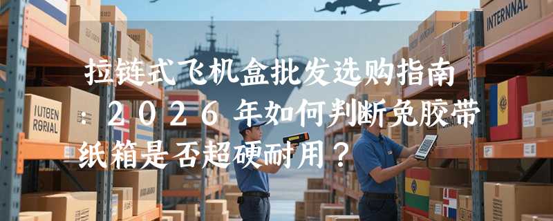 拉链式飞机盒批发选购指南：2026年如何判断免胶带纸箱是否超硬耐用？