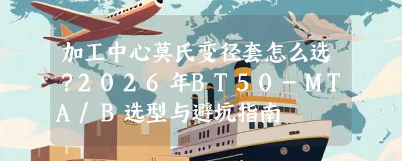 加工中心莫氏变径套怎么选？2026年BT50-MTA/B选型与避坑指南
