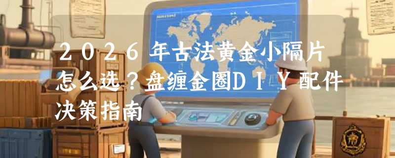 2026年古法黄金小隔片怎么选？盘缠金圈DIY配件决策指南
