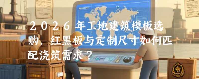 2026年工地建筑模板选购，红黑板与定制尺寸如何匹配浇筑需求？