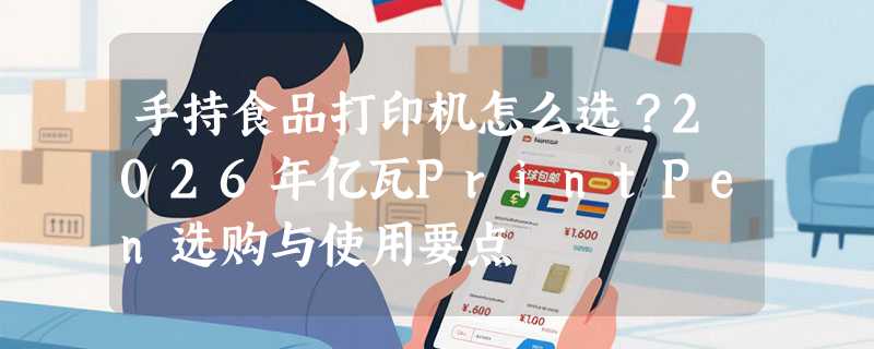手持食品打印机怎么选？2026年亿瓦PrintPen选购与使用要点