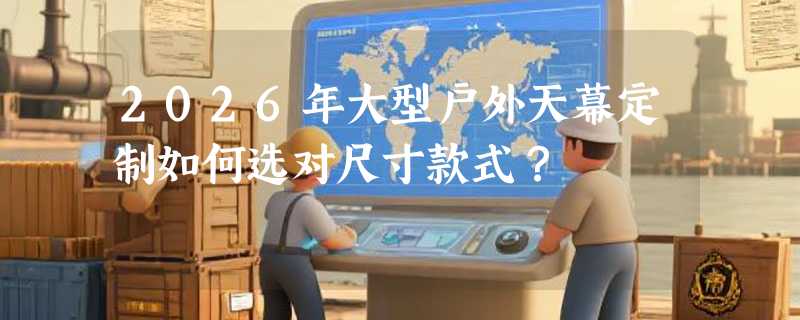 2026年大型户外天幕定制如何选对尺寸款式？