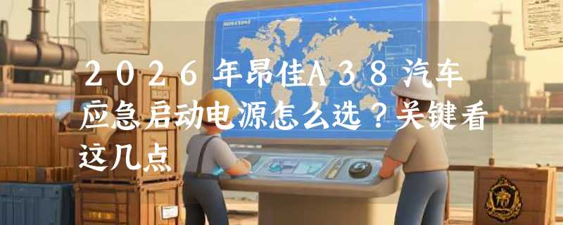 2026年昂佳A38汽车应急启动电源怎么选？关键看这几点