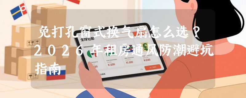 免打孔窗式换气扇怎么选？2026年租房通风防潮避坑指南
