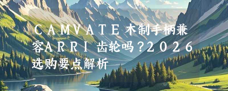 CAMVATE木制手柄兼容ARRI齿轮吗？2026选购要点解析