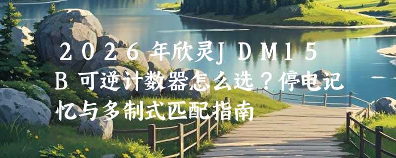 2026年欣灵JDM15B可逆计数器怎么选？停电记忆与多制式匹配指南