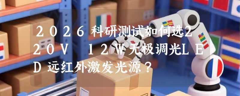 2026科研测试如何选220V 12W无极调光LED远红外激发光源？