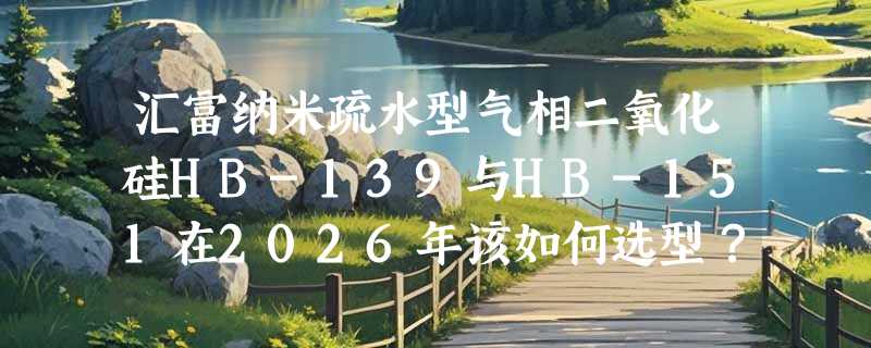汇富纳米疏水型气相二氧化硅HB-139与HB-151在2026年该如何选型？