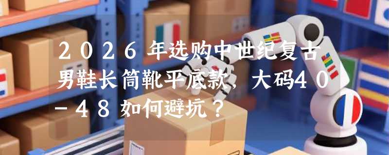 2026年选购中世纪复古男鞋长筒靴平底款，大码40-48如何避坑？